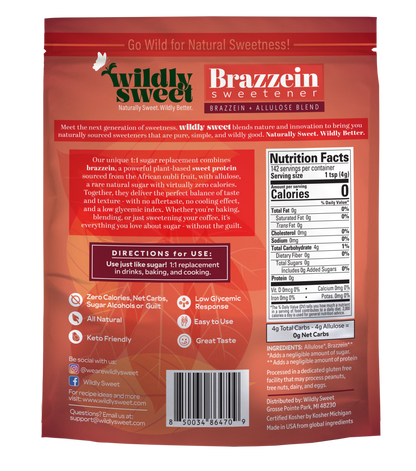 Brazzein Sweetener Blend with Allulose